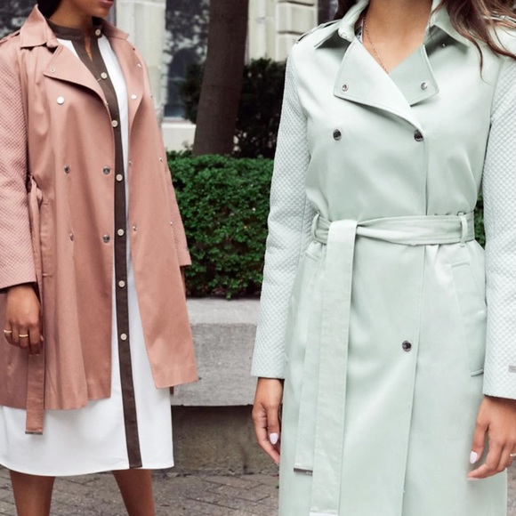 NWT Anthropologie Soia + Kyo “Kya” Trench Coat in Sage Size XXL - Picture 7 of 15